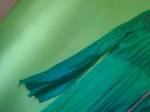 Green Anarkali Suit Set
