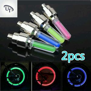 BICYCLE/Car/Bike Tyre LED Light for Valve Cap with Motion Sensor (2-PCS) - Magic Lights (blue) For cycles