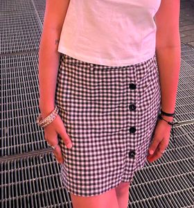 Gingham Mini Skirt