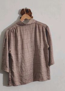 Van Huesen Checkered Bow Blouse