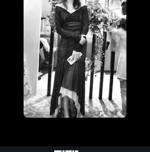 Stunningly sexy Assymetrical length glittery bodyc