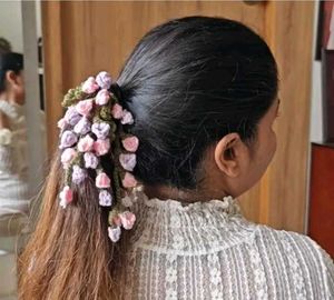 new Floral Crochet Hair Accessory