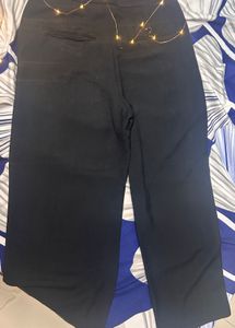 Black Wide Leg Pants High Rise