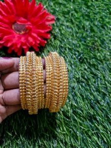 Gold Plated Bridal Bangle Set