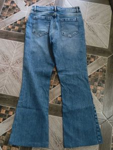 Distressed Bootcut Jeans