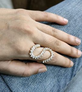 S Letter Finger Ring