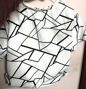 Geometric Print Top