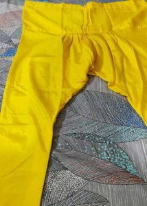 Yellow Stitch Anarkali Kurta Set
