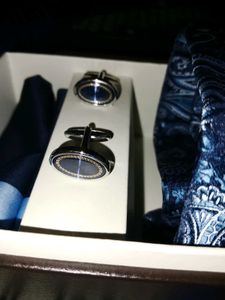 Louis Philippe Tie, Pocket Square And Cuff Links
