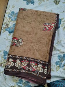 Nude Colour Cotton Saree