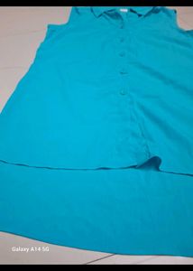 Blue Sleeveless Top