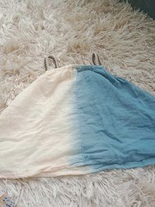 Blue &amp; Peach Floral Top