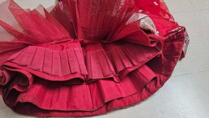 Gorgeous Red Embroidered Lehenga Choli bridal leha