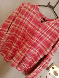Orange Shirt Top