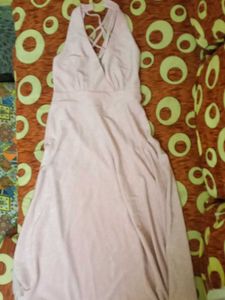 Pink Halter Mini Dress