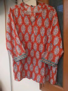 Mandarin paisley tunic 💕
