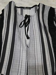 Zara Striped Midi Dress. Almost New