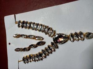 Rhinestone Necklace &amp; Earring Set