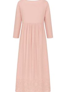 Vintage Style Pink Embroidered Dress