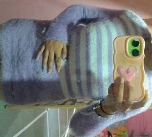 Striped Fuzzy Sweater🥹🥹💕💕💕💕🫶🏻