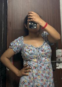 Blue Floral Dresss