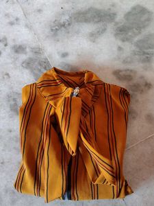 Striped Mustard Jacket