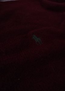 Ralph Lauren Burgundy V-Neck Sweater