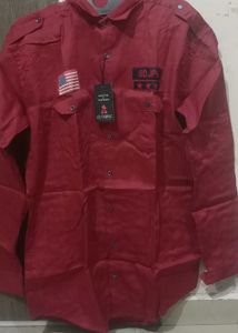 Maroon Casual Shirt