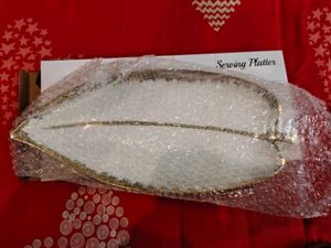 Serving Platter 16&#34; Porc Banana Leaf