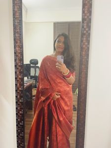 Orange koski Saree