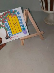 Hand-Painted Door Art on Mini Easel