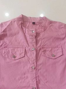 Kids Pinkish Strecheable Top