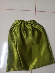 Olive Green Satin Top