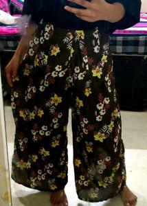 Beautiful Bloom Floral Print Plazzo