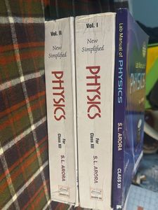 SL ARORA Simplified Physics Class XII Vol 1&amp;2