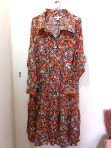H&M Floral Shirt Dress