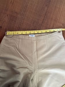 Khaki Straight Leg Trousers