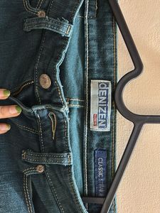 Denim Upcycled Hand Stitched Skirt