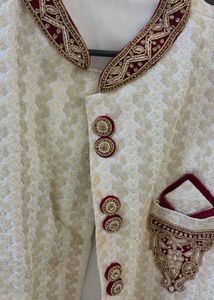 Elegant Cream Sherwani