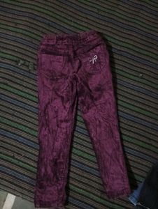 Velvet Pant For Girls