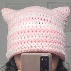 Crochet Cat Ear Beanie