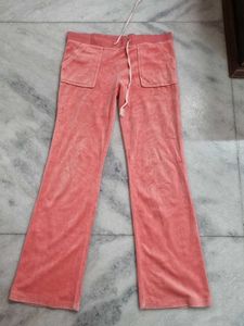 Juicy Couture Peach Velvet Coral Pants