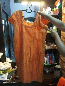 Peach Punjabi Stiched Salwar Suit