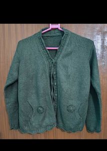 Handmade Olive Sweater