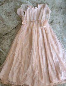 Peach Tulle Dress