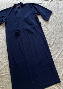 Navy Blue Kimono Style Robe