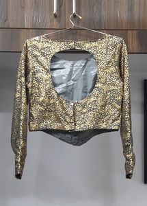 Metallic Crop Top