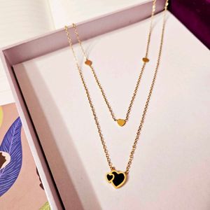 Pinteresty Layered Gold Heart Necklace