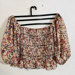 20 Dresses Floral Smocked Blouse