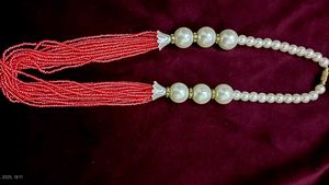 Beaded & Pearl Fashion Necklace